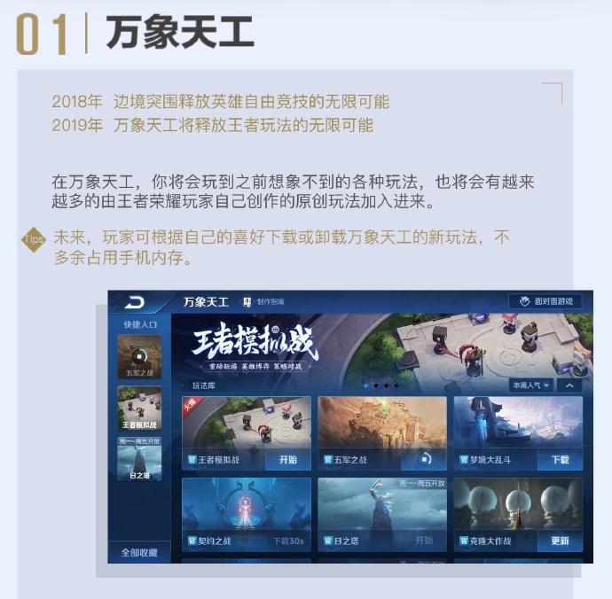 王者荣耀的新功能万象天工，可以自己创造游戏玩法，王者RPG即将来袭？